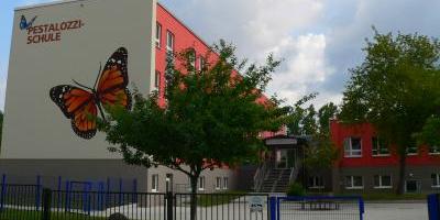 Gelände und Gebäude der Förderschule Lübbenau