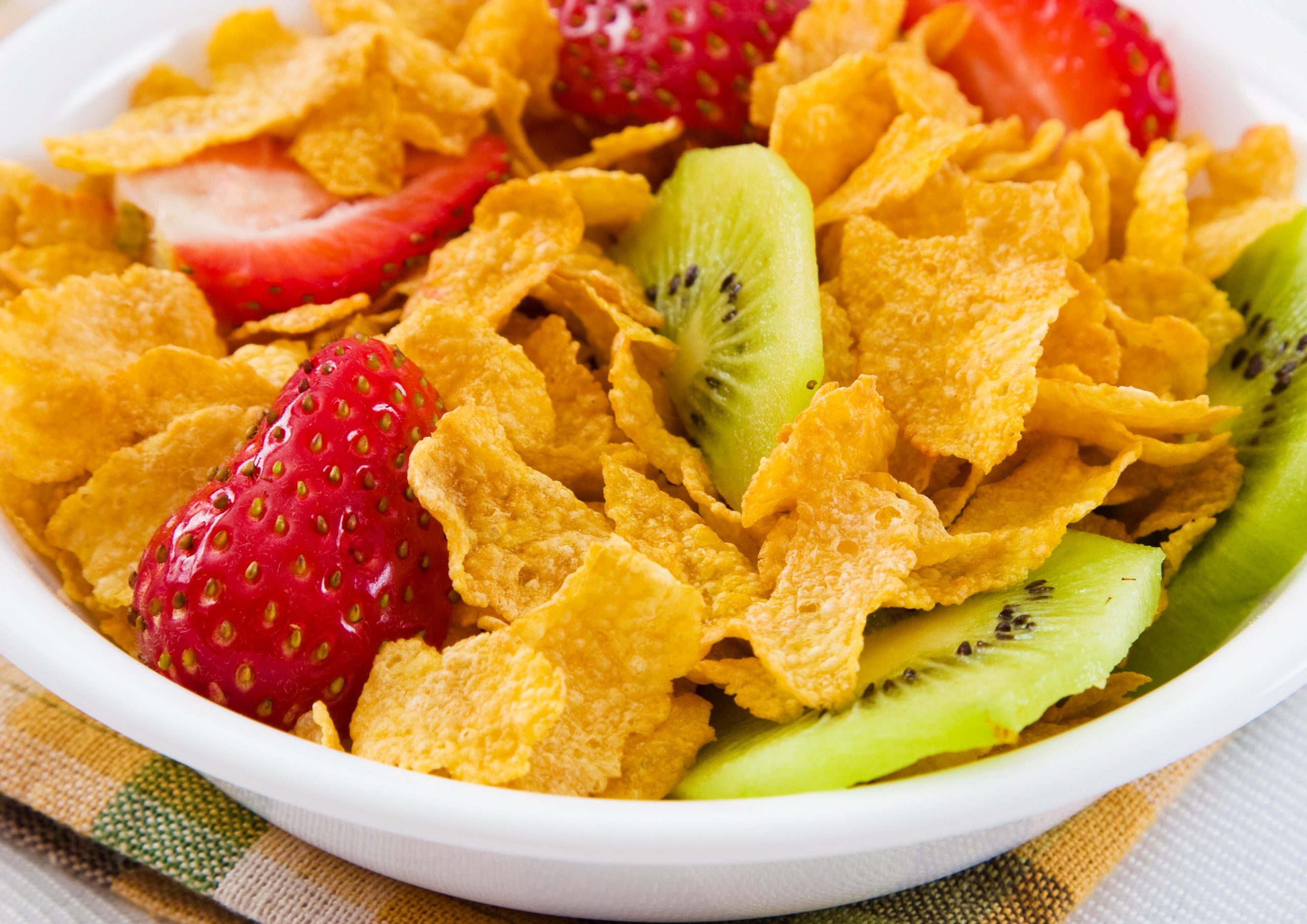 Cornflakes mit Obst